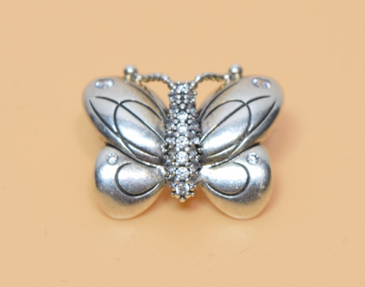 [FRB] Pandora S925 ALE SS Decorative Oversized Butterfly Charm 5.5g 797880CZ