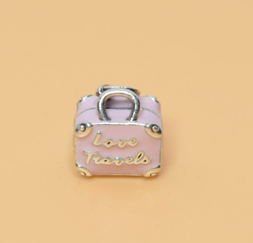 [FRB] Pandora Charm – Pink Travel Bag Sterling Silver ALE S925 798063EN124
