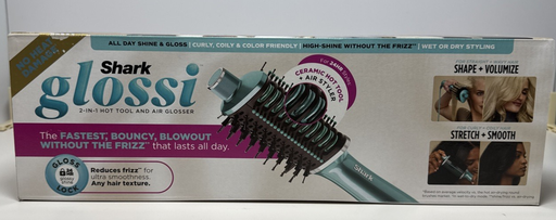 [13963-1] Shark Glossi Ceramic Hot Tool, Hair Dryer, & Air Glosser for Ultra-Fast -New