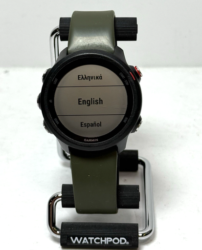 [14014-5] Garmin Forerunner 245 Music (GPS) 30 mm Black Case with Green Band