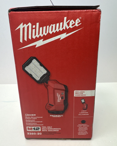 [14049-2] Milwaukee M12 2350-20 Rover Multi-Directional Flood Light With Packout