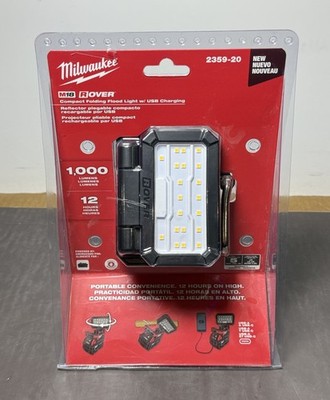 [14049-4] Milwaukee M18 2359-20 Rover Compact Folding Flood Light with USB Charging -New