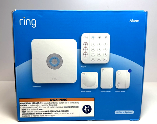 [14053-1] Ring Alarm 8-Piece Security Kit,home Security System w/Alexa
