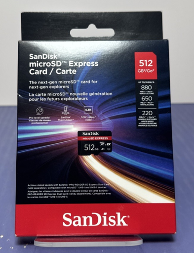 [14087-3] SanDisk MicroSD Express 512GB Memory Card -Brand New