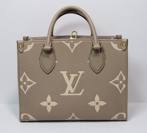 [I-1373] Louis Vuitton OnTheGo PM M45779 Beige Monogram Gold Hardware- No strap
