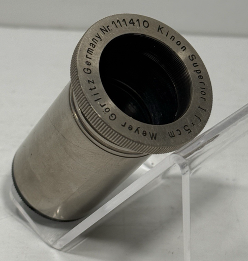 [14150-2] Meyer-Gorlitz Kinon Superior I 5cm f/1 Projection Lens Germany Nr.111410