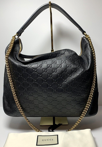 [4807-1] Gucci Linea A Guccissima Leather Hobo Bag