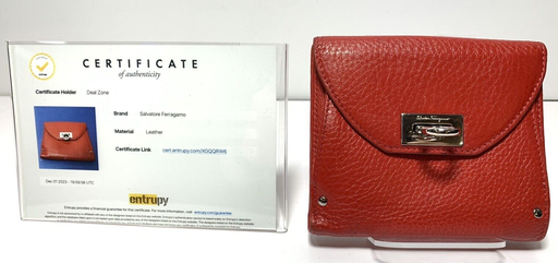 [5303-5] Salvatore Ferragamo Leather Red Wallet