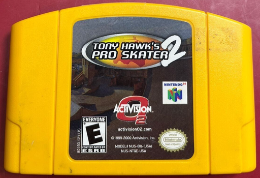 [6229-1] Tony Hawk's Pro Skater 2 (Nintendo 64, 2001), Tested Authentic Works
