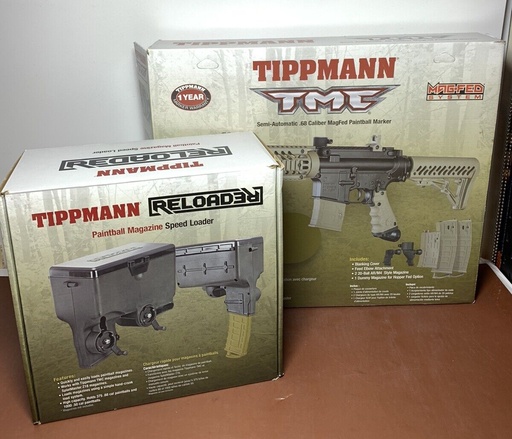 [6622-3] Tippmann TMC Dual Feed Paintball Marker and Tippmann Reloader