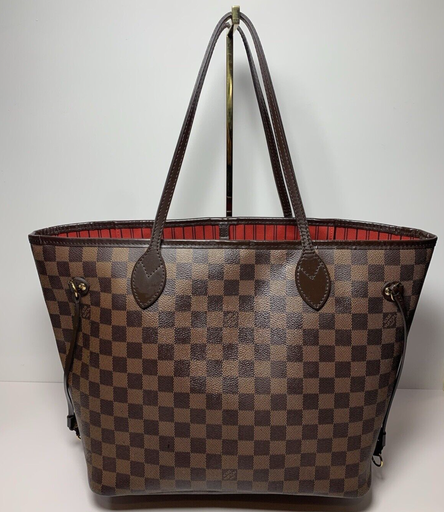 [6582-1] Louis Vuitton LV Tote Bag  Neverfull MM Brown Damier Ebene Canvas