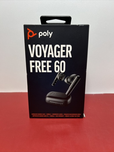 [6461-3] $199 NEW SEALED Poly Voyager Free 60 True Wireless Earbuds Brand New free ship