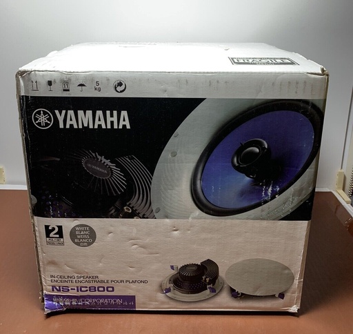 [6628-1] Yamaha NS-IC800WH 2-Way 8" Ceiling Speaker Pair - Open Box