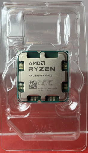 [6701-1] AMD Ryzen 7 7700X Raphael AM5 4.5GHz 8-Core 16-Thread Desktop Processor CPU