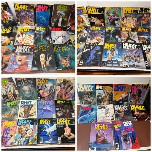 [4684-1,2,3,4] Heavy Metal Magazine Mixed Lot Collection 1979-1986 (Complete 84-85) *61 total*