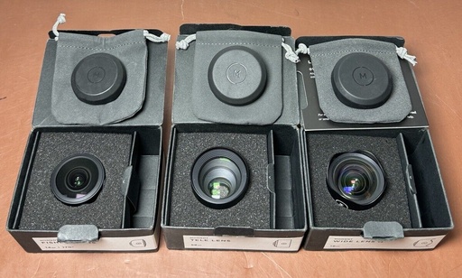 [6937-1] Moment Lens Kit - Fisheye 14mm, Tele 58mm, Wide Lens 18mm -Mint condition