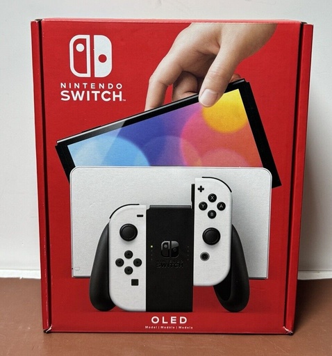 [6986-1] Brand New Nintendo Switch OLED Model HEG-001 Handheld Console - 64GB - White