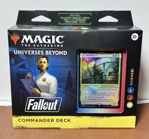 [7190-1] Magic: The Gathering Fallout Commander Deck: Science Brand New Factory Sealed