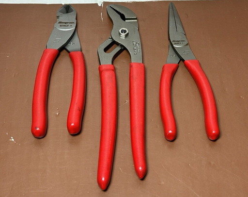 [7325-7] Snap-on 91ACP 9" Adjustable Plier + 87ACF 2 Diagonal Cutter & 96ACF1 Needle Nose