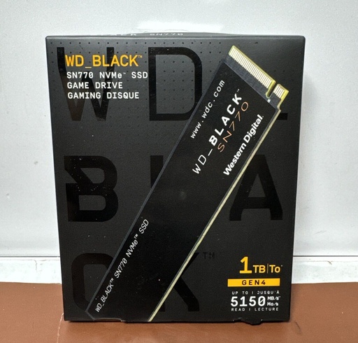 [6791-4] Brand New WD_BLACK SN770 NVMe 1TB Gaming Drive