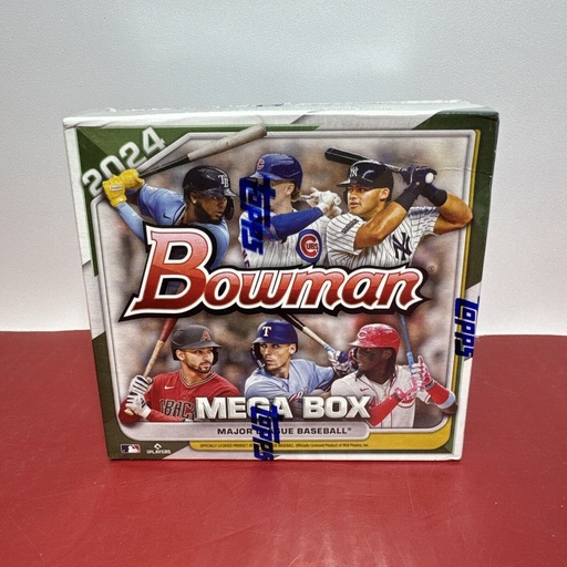 [7504-1(x11)] 2024 Topps Bowman MLB Baseball Mega Box Trading Cards with Chrome Mega Packs