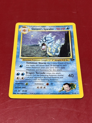[0] Pokemon Trading Card Game (TCG) Giovanni's Gyarados #5 Gym Challenge