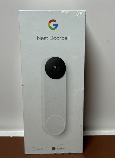 [7494-3] Brand New Google Nest Doorbell (Battery) - Wireless Doorbell Camera -Ash