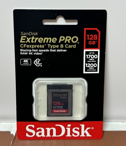 [7494-8] Brand New - SanDisk CF Extreme Pro CFexpress Type B Compact Flash Card 128GB