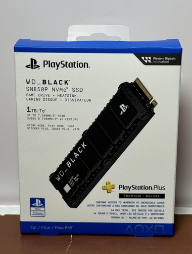 [7494-5] WD - BLACK SN850P NVMe SSD 1TB Internal for PS5 Sealed