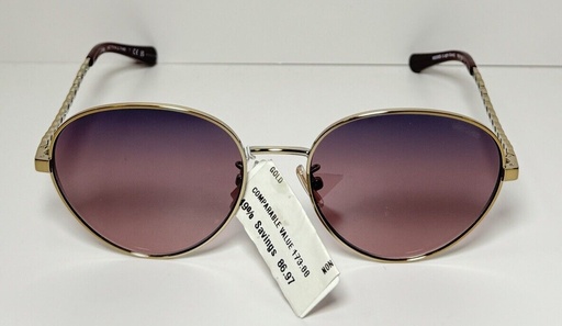 [2200-16] Coach L1148 HC7114 90058D Sunglasses Women's Light Gold/Brown Gradient Lens 56mm