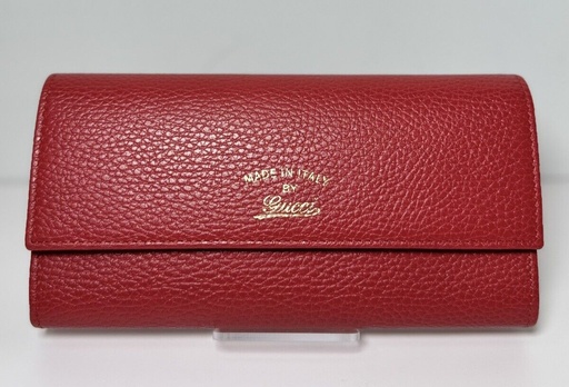 [6812-1] GUCCI Wallet Blossom Continental Leather 354496-2149 Red