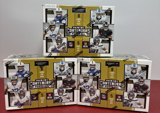 [7972-2] 2023 Panini Contenders Football Trading Card Blaster Box New Sealed Lot of 3