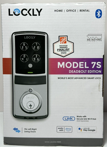 [7117-2] Lockly Model 7S Deadbolt Edition PGD7SSN - Open Box