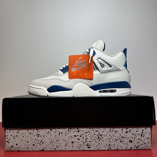 [8067-1] Size 10.5 - Air Jordan 4 Retro 2024 Military Blue FV5029-141 w. Original Box