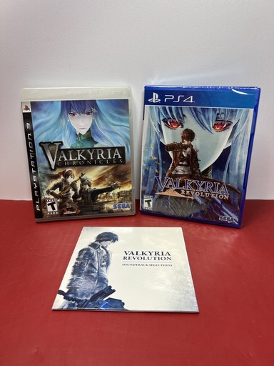 [8262-3] Valkyria Chronicles (PS3) CIB - Tested - and Valkyria Revolution (PS4) SEALED!