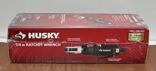 [8233-1] Husky H4150 1/4" Pneumatic Ratchet Wrench 30 Ft. Lb. Torque 1001238322