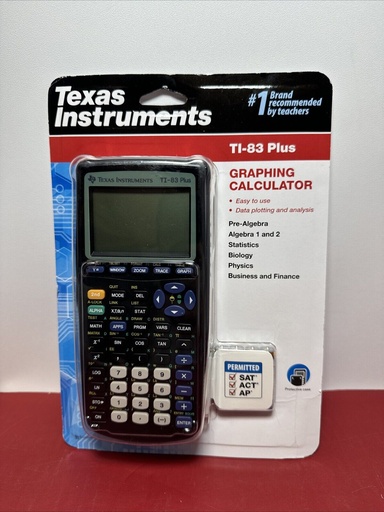 [8165-4] Texas Instruments TI-83 Plus Graphing Calculator - NEW SEALED