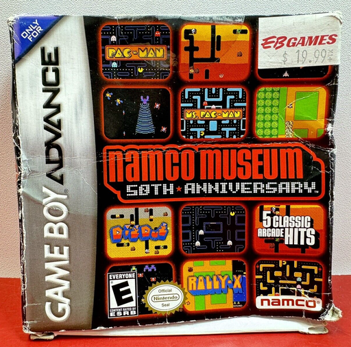 [freebie] Namco Museum 50th Anniversary Game Boy Advance CIB NEW Box Damage