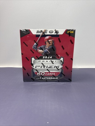 [0] 2024 Panini Prizm Baseball Trading Cards Mega Box - Factory Sealed 1 AUTO