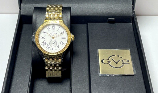 [7413-1] Brand New GV2 - Astor Stainless Steel, Diamond & Blue Corundum Bracelet b012/500