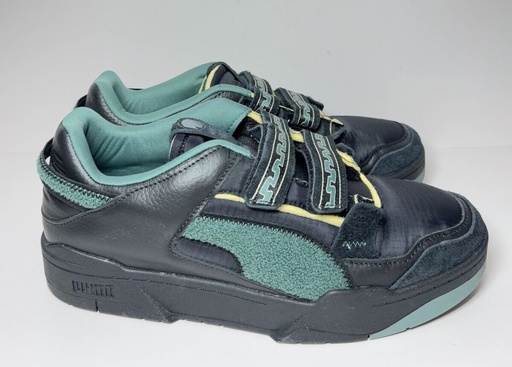 [6377-1] Puma Market X Slipstream Slip On  Mens Black Green-385592, US 11.5 SIZE