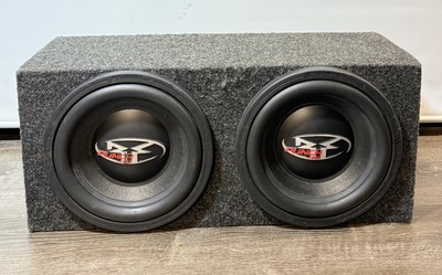 [9976-1] Old School Rockford Fosgate PUNCH HX2 RFD2112 Dual 4 Ohm Subwoofer 2x12 Box