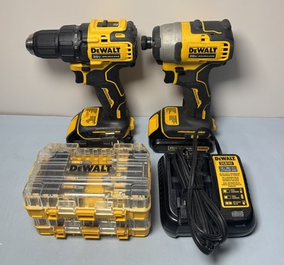 [9922-1] DEWALT DCF809 / DCD708 Impact Driver & Drill, Batteries & Charger, Bag