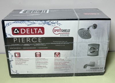[9872-1] Delta Pierce Single-Handle Tub Shower Faucet Brushed Nickel Valve Inc. 144899-SP