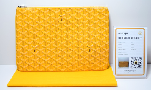 [9939-4] Goyard Senat Zip Pouch Coated Canvas MM