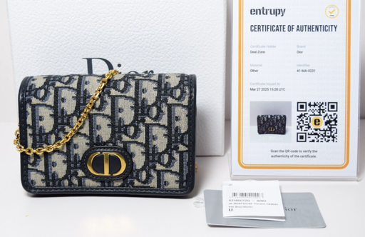 [9939-5] Christian Dior 30 Montaigne 2-in-1 Pouch Oblique Canvas