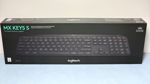 [10136-1] New Logitech MX Keys S Full-Size Bluetooth Wireless Keyboard Black 920-011406