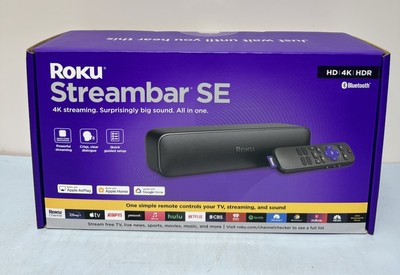 [9811-1] Roku Streambar SE | 2-in-1 TV Soundbar with Built-in Streaming, Premium Speaker