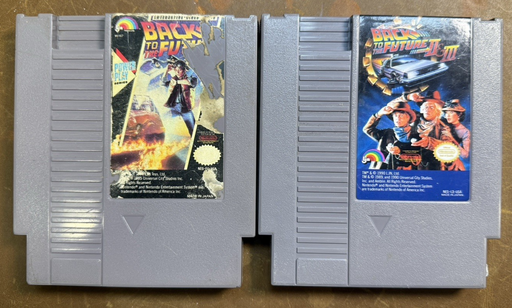 [10051-1] NES Lot - Back to the Future I & II/III - Tested Authentic Vintage Cartridges
