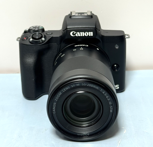 [10241-1] Canon EOS M50 Mark II With EF-M 55-200mm Image Stabilized + 64GB Card +battery